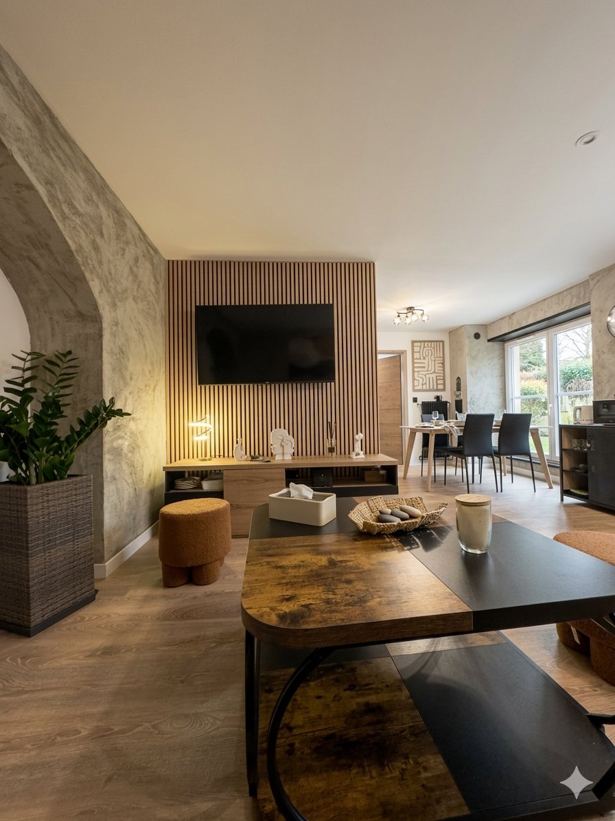 Salon — Ambiance soir — Le Schwendi Colmar